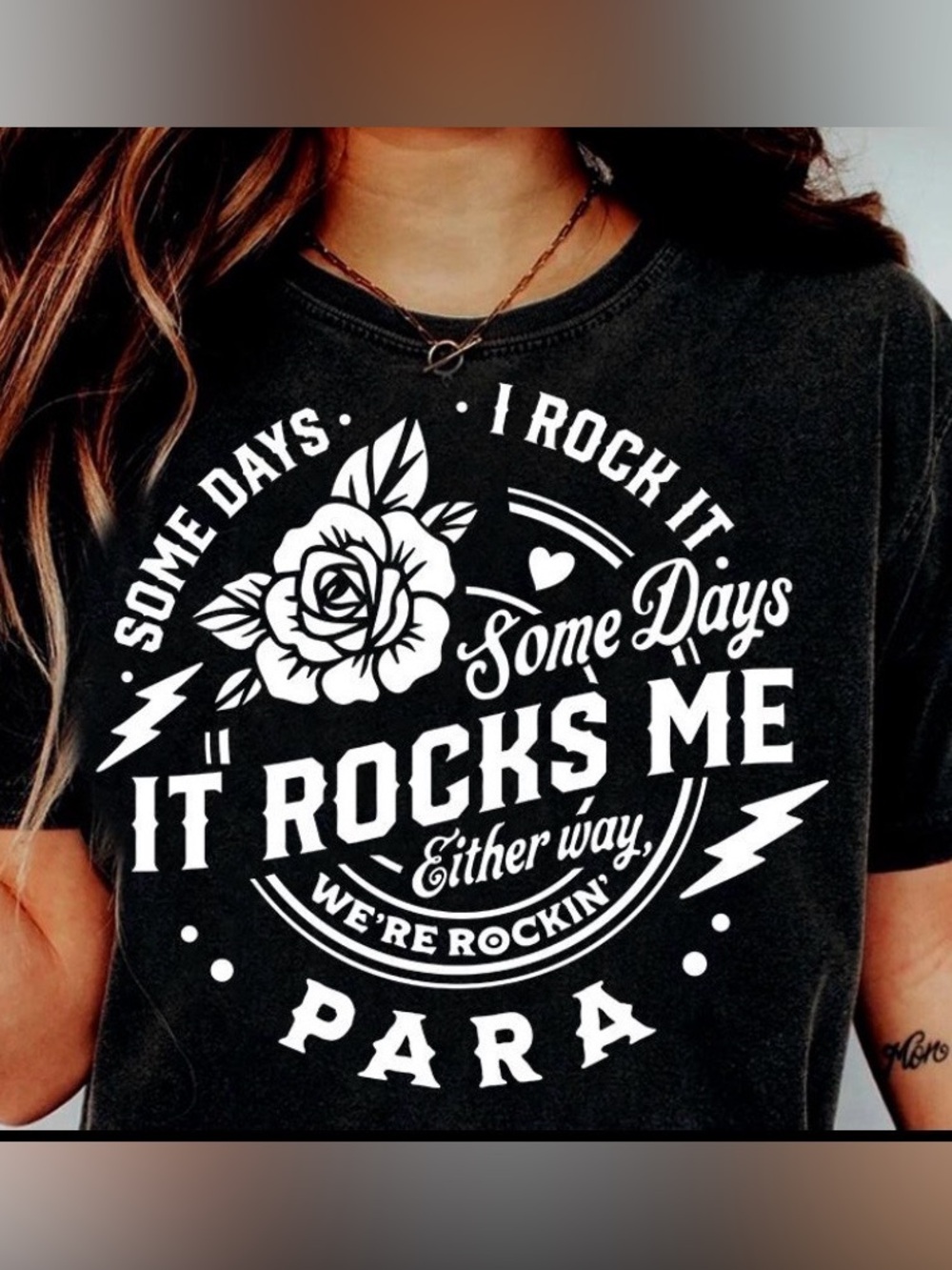 Para Rocks Rose Shirt - Picture 3 of 6